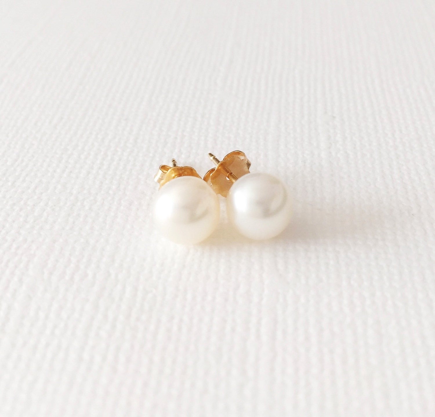 Elegant White Pearl Earrings for Women - Momi (E232) | Perfect for Weddings, Parties & Everyday Wear
