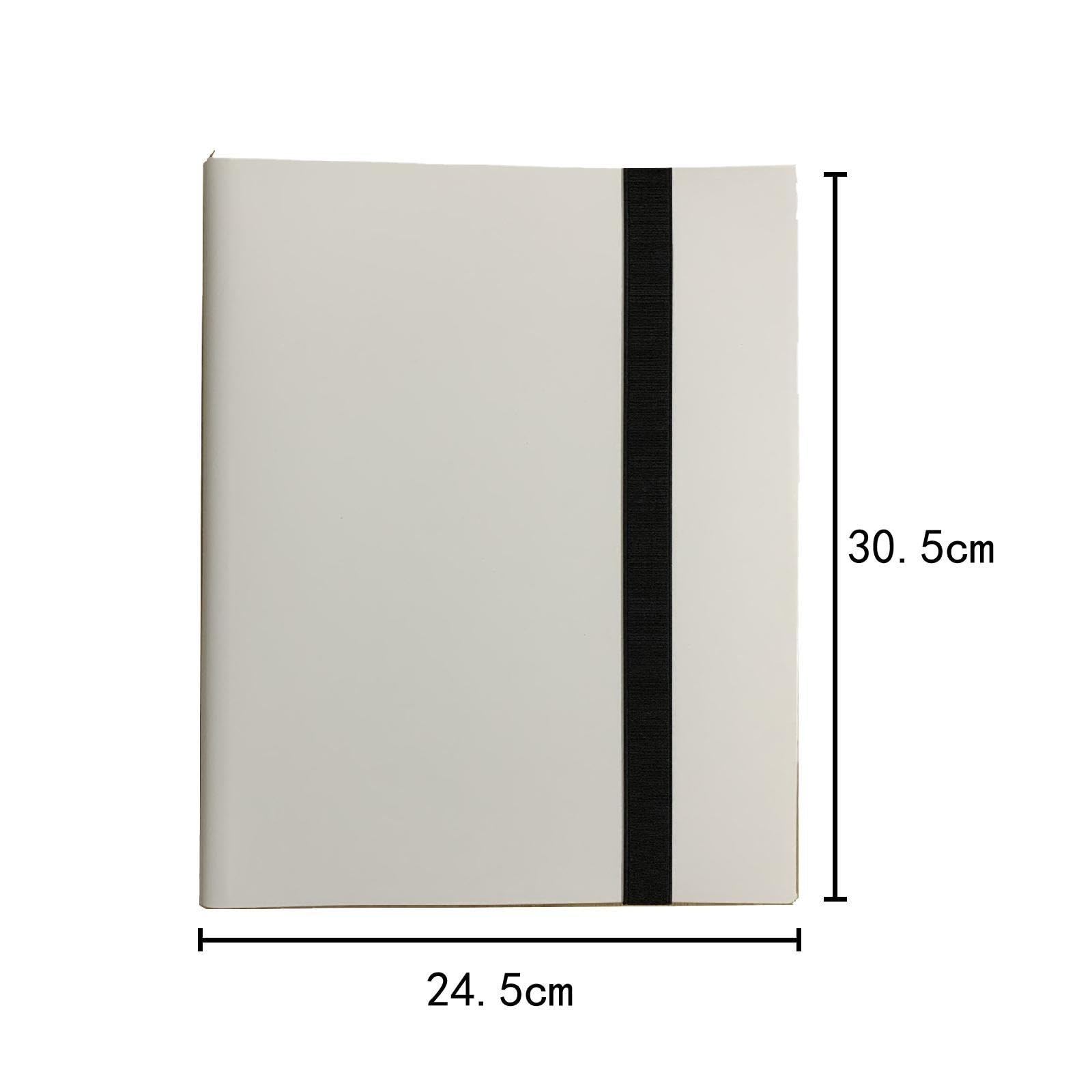 Colaxi 9-Pocket Trading Card Binder - Premium Card Collection Organizer for Pokemon, MTG, and Sports Cards - Durable White Card Holder with Secure Storage - Perfect for Collectors, Gamers, and Tournaments