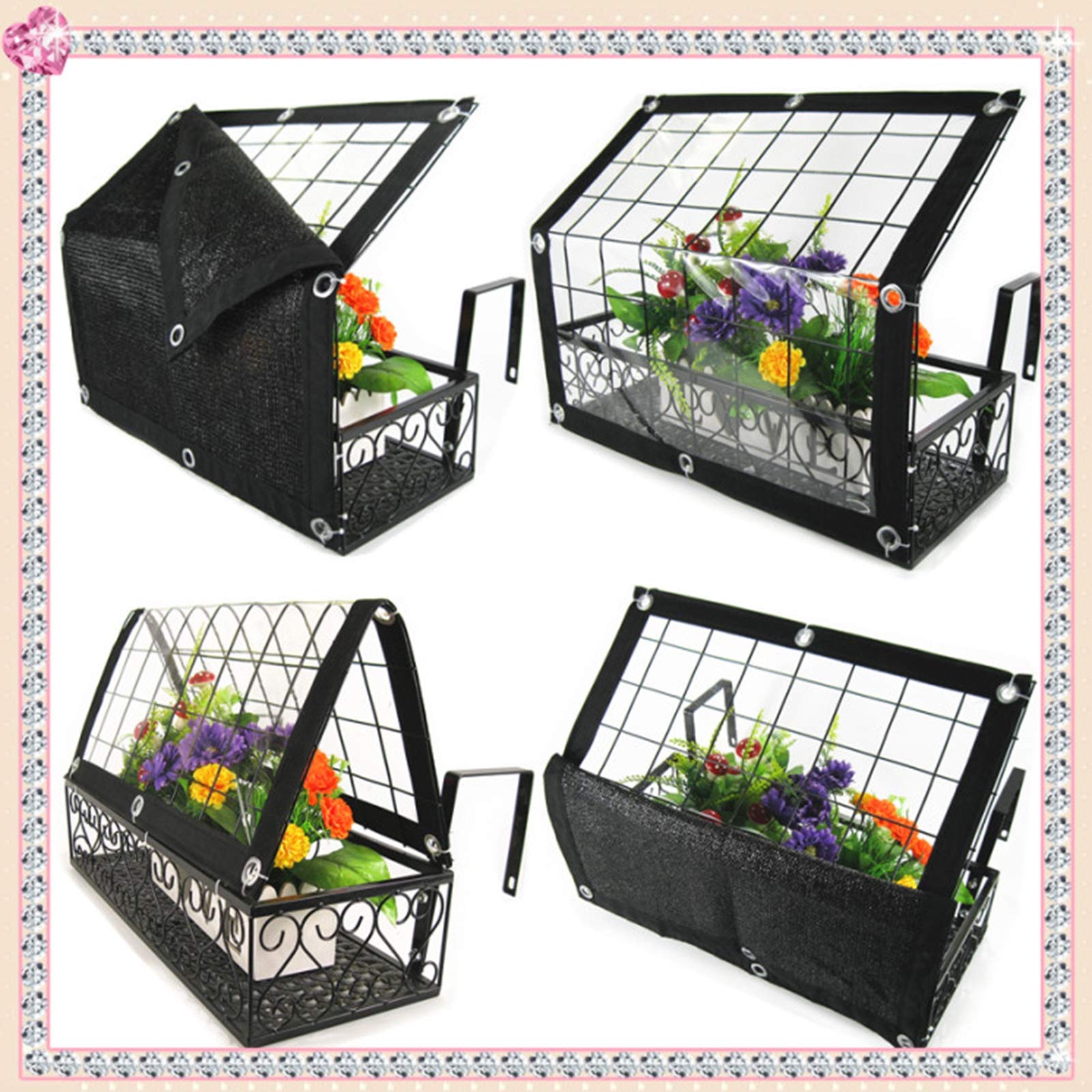 Portable Mini Greenhouse 48x24x24cm - Indoor & Outdoor Gardening with Waterproof UV-Protected PVC Cover for Classroom, Home, and Herb Gardens | Perfect for Seed Starting, Plant Protection, and Year-Round Gardening