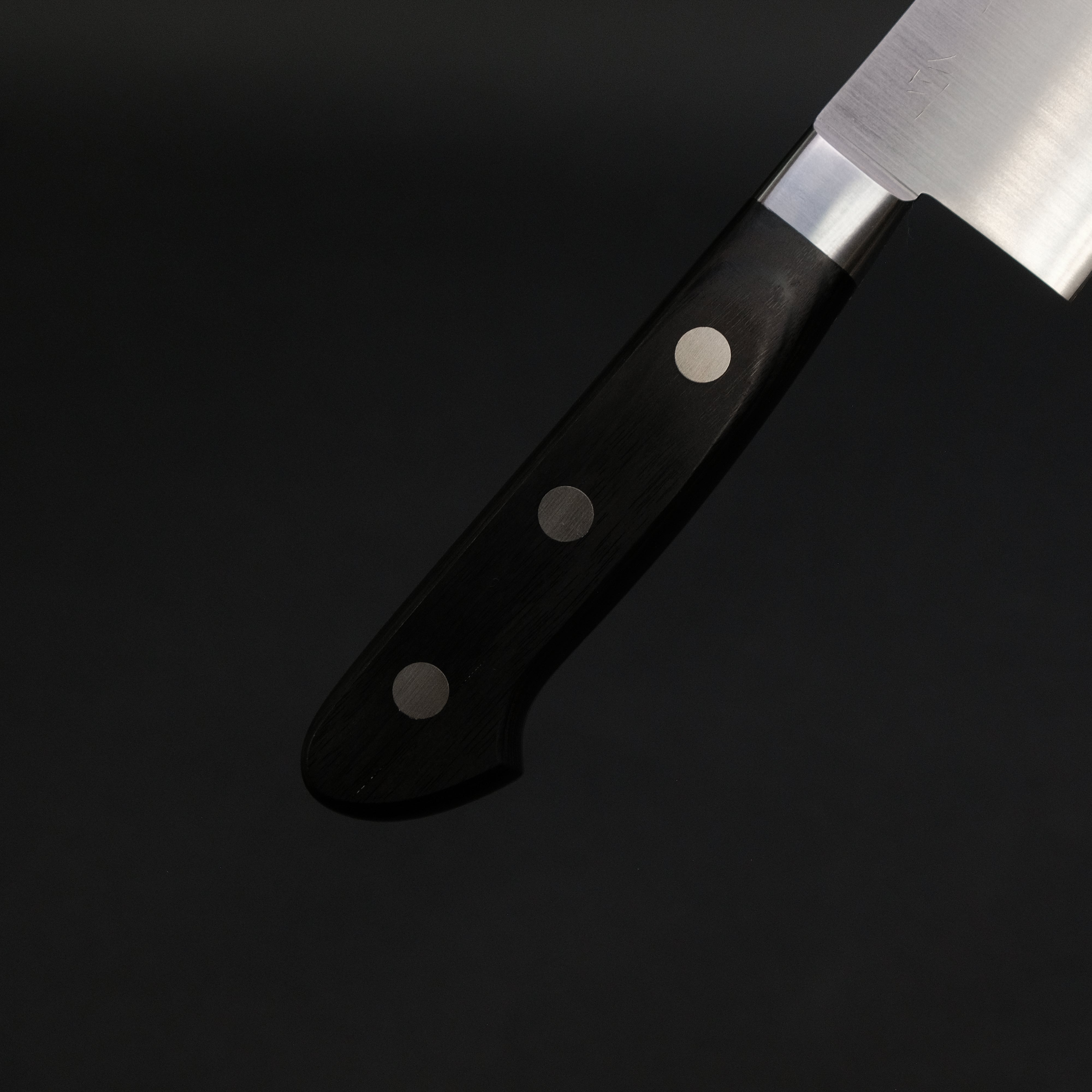 Hitohira Ashi White #2 Santoku Knife 165mm with Pakkawood Handle - Japanese Kitchen Knife for Slicing, Dicing & Chopping Vegetables, Meat & Fish