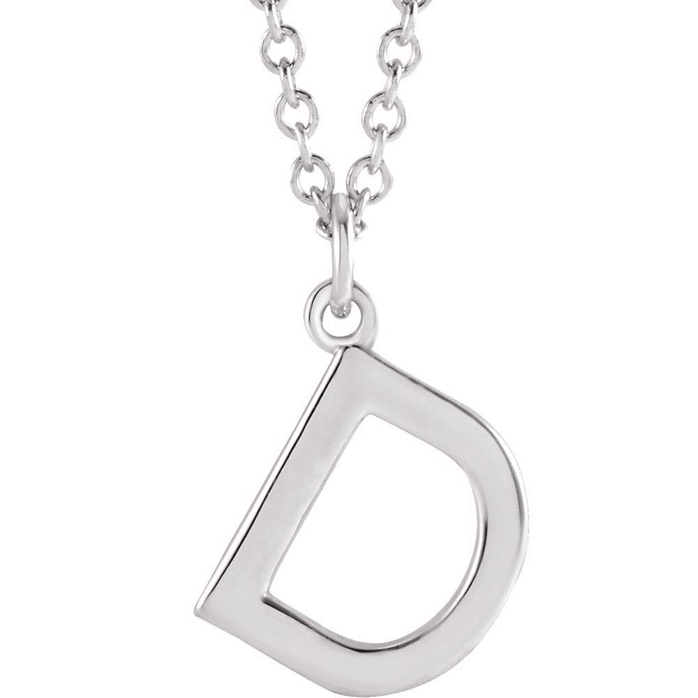 Alphabet Initial Letter Dangle Charm Pendant Necklace - 18 Inch Gold/Silver Personalized Name Necklace for Women, Gift for Her, Birthday, Anniversary, Valentine's Day Jewelry