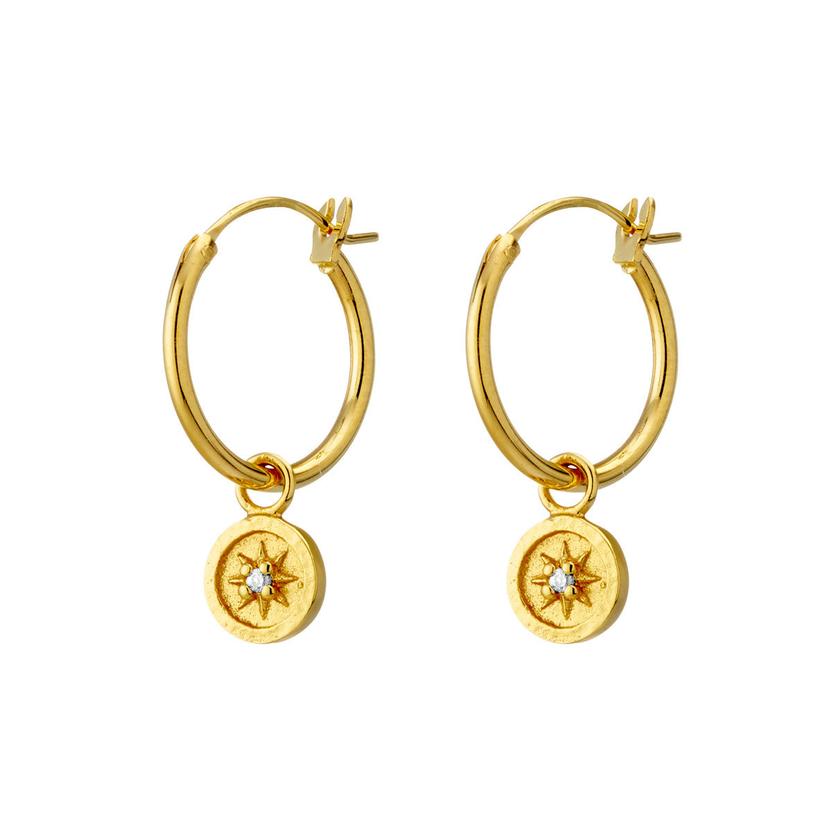 Asteria 14K Gold Hoop Earrings for Women - Elegant & Hypoallergenic Jewelry for Everyday Wear, Parties & Gifts