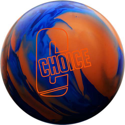 Premium Ebonite Choice Solid Bowling Ball - Blue/Orange for Professional & Recreational Bowlers | Perfect for League Play & Practice Sessions
