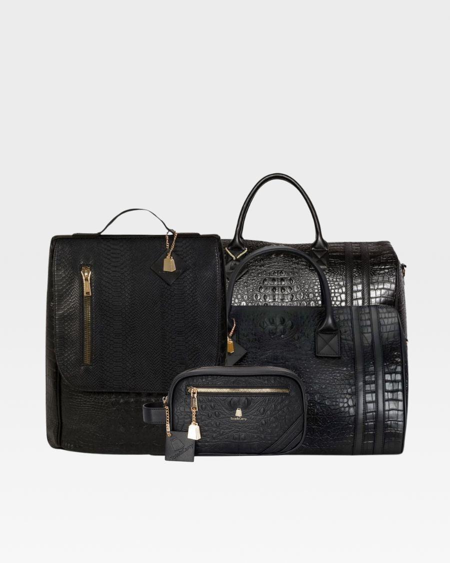 Apollo 2 Premium Travel Set - 4-Piece Luggage Collection with TSA Lock (Carry-On, Check-In, Weekender & Toiletry Bag) - Perfect for Business Trips & Family Vacations