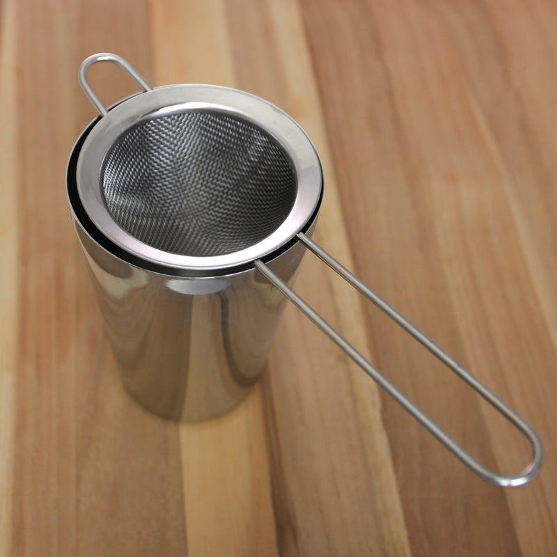 BarConic® Premium Stainless Steel Fine Mesh Cocktail Strainer - Professional Bar Tool for Mixing, Filtering & Crafting Cocktails - Perfect for Home Bars, Parties & Bartending