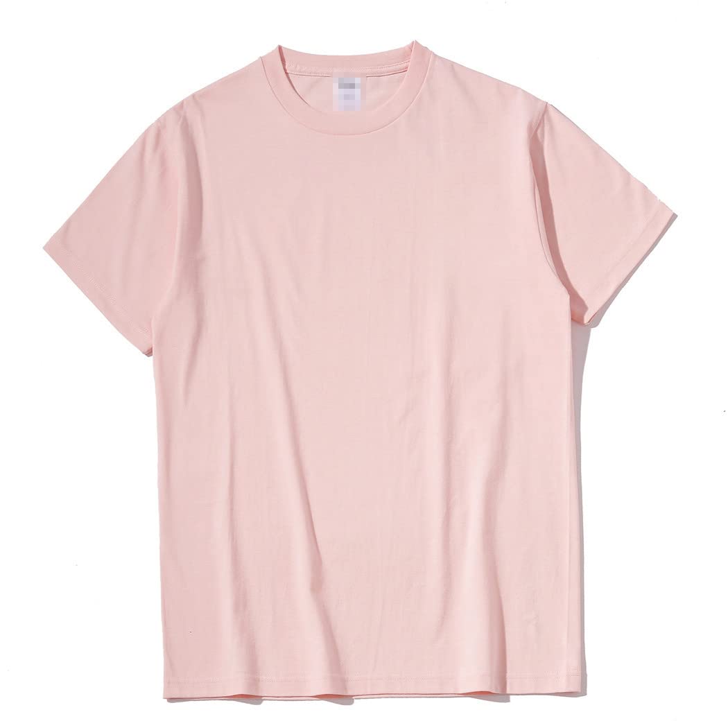 YIOLEAMP Men's Summer Short Sleeve Cotton Crew Neck T-Shirt - Black & White Casual Tee for Daily Wear, Gym, and Outdoor Activities