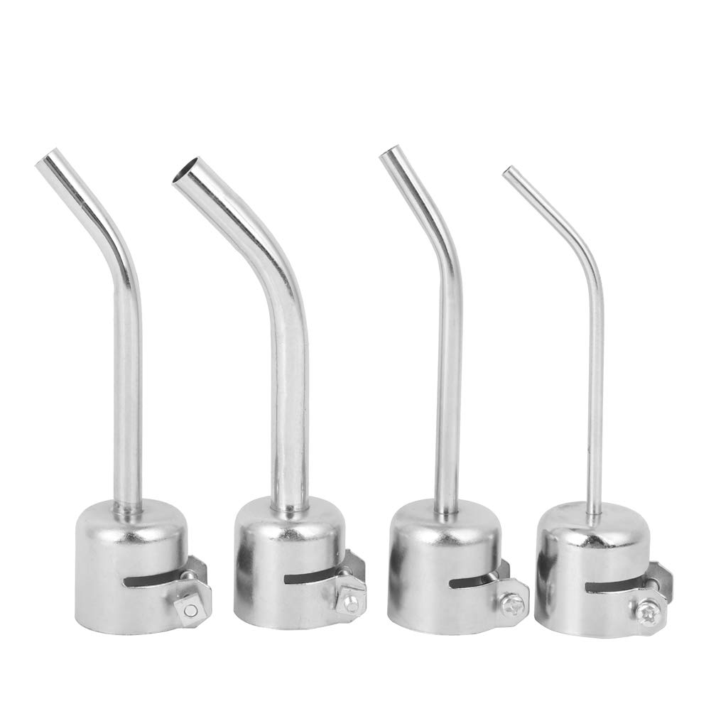 4pcs Aluminum Alloy Heat Gun Nozzle Kit - Compatible with 850/850A/852/852D Heat Guns (3/4/5/6/8mm Sizes) - Perfect for Soldering, Shrinking, Welding & DIY Projects