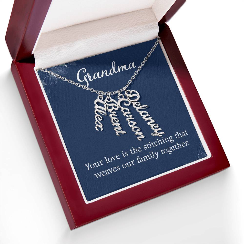 Personalized Grandkids Name Necklace - Custom Engraved Grandma Gift for Birthday, Mother's Day & Anniversary - Perfect for Family Keepsakes & Special Occasions