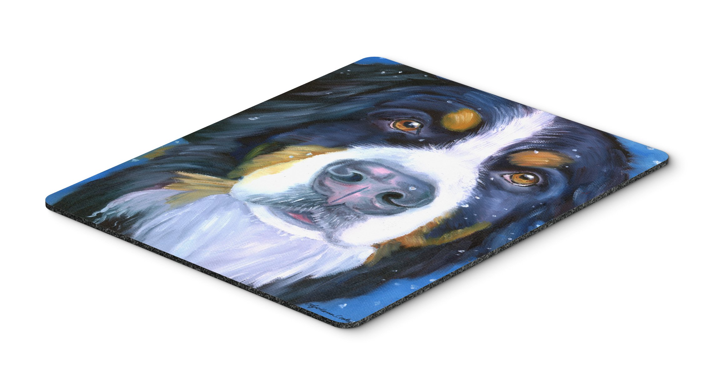 Luca The Bernese Mountain Dog Mouse Pad - Large Washable Non-Slip Desk Mat for Home Office, Gaming & Computer Work | Heat-Resistant Hot Pad & Trivet for Kitchen Use | Caroline's Treasures 7337MP