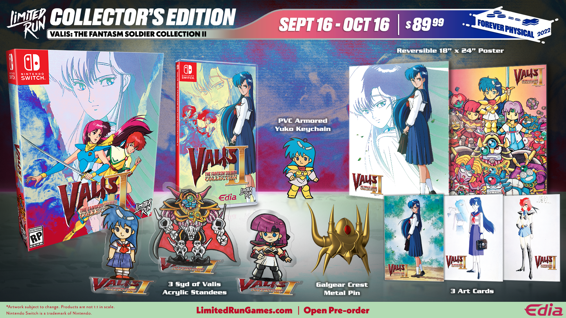 Valis: The Fantasm Soldier Collection II Collector's Edition - Limited Run #162 Switch Game - Retro Action RPG for Nintendo Switch - Perfect for Gaming Collectors & Retro Enthusiasts