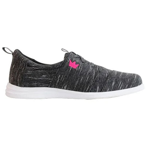 Brunswick Women's Envy Charcoal Bowling Shoes - Lightweight & Comfortable for League Play & Casual Bowling