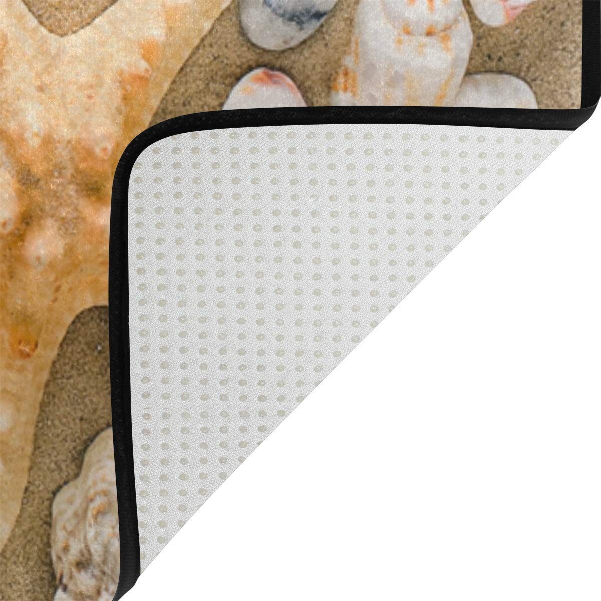 ALAZA Summer Starfish Seashell Beach Area Rug - 5'3