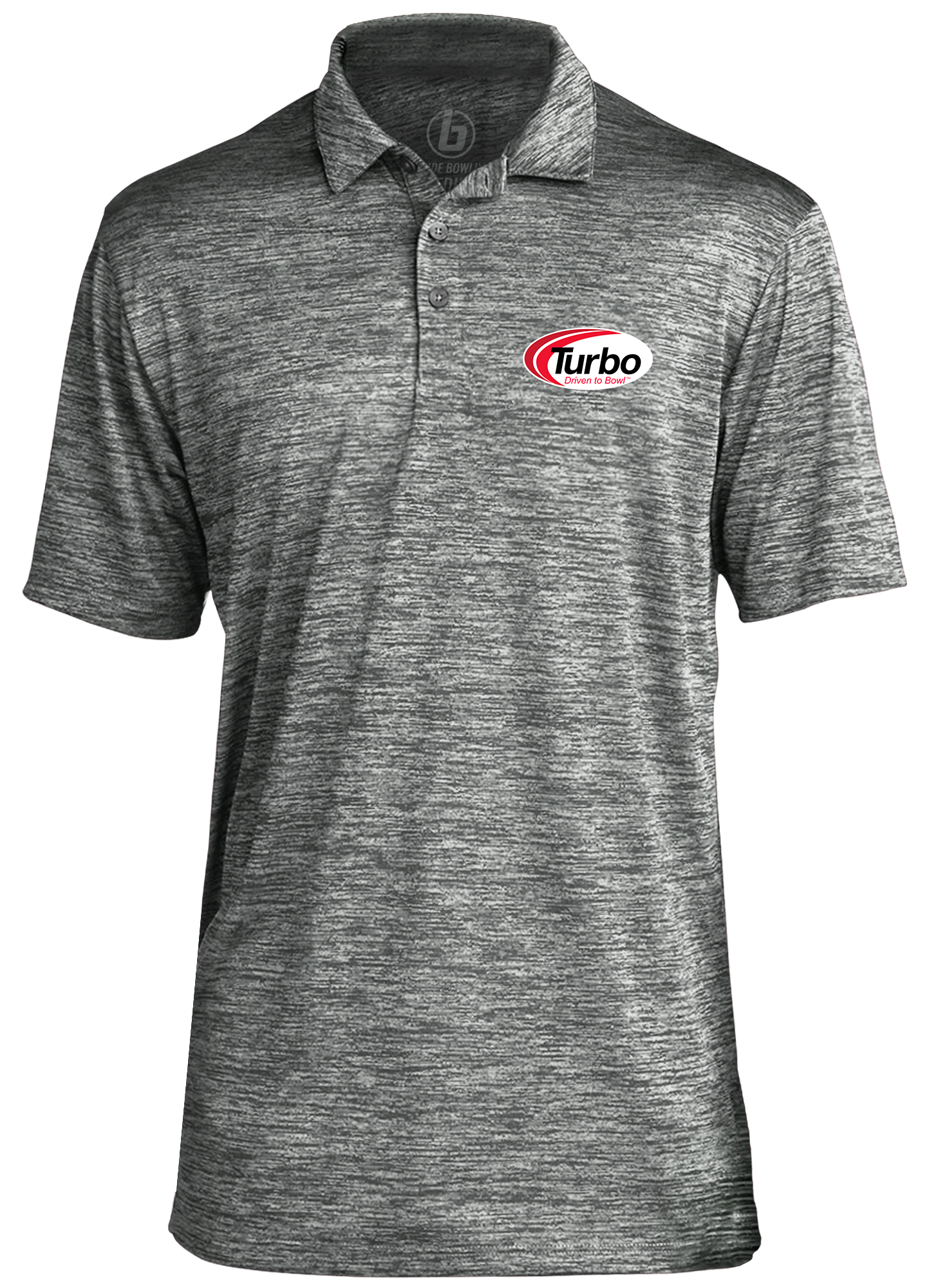 Turbo Classic White Logo Performance Polo Shirt for Men - Moisture Wicking, Breathable Golf & Tennis Shirt - Perfect for Sports, Work & Casual Wear