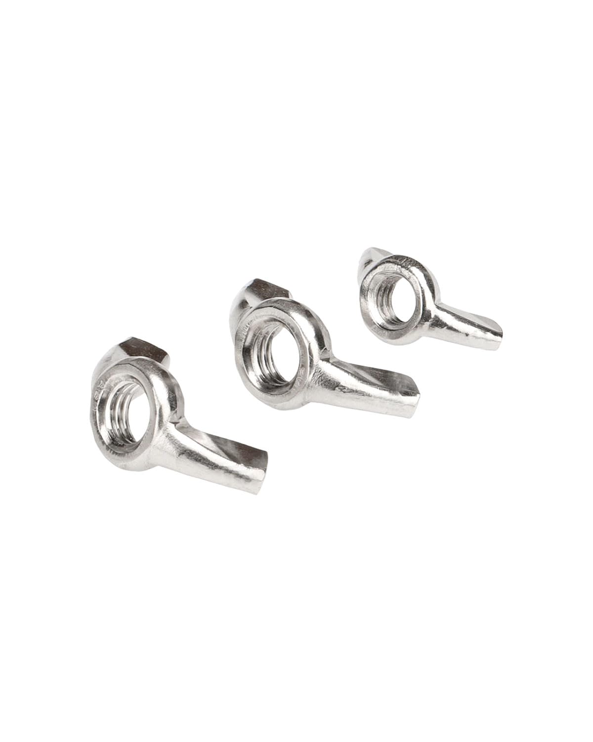 304 Stainless Steel M5 Wing Nuts - Pack of 50 | Corrosion-Resistant Hardware for Home DIY, Automotive & Industrial Applications | Heavy Duty Fasteners for Plumbing, Machinery & Construction Projects