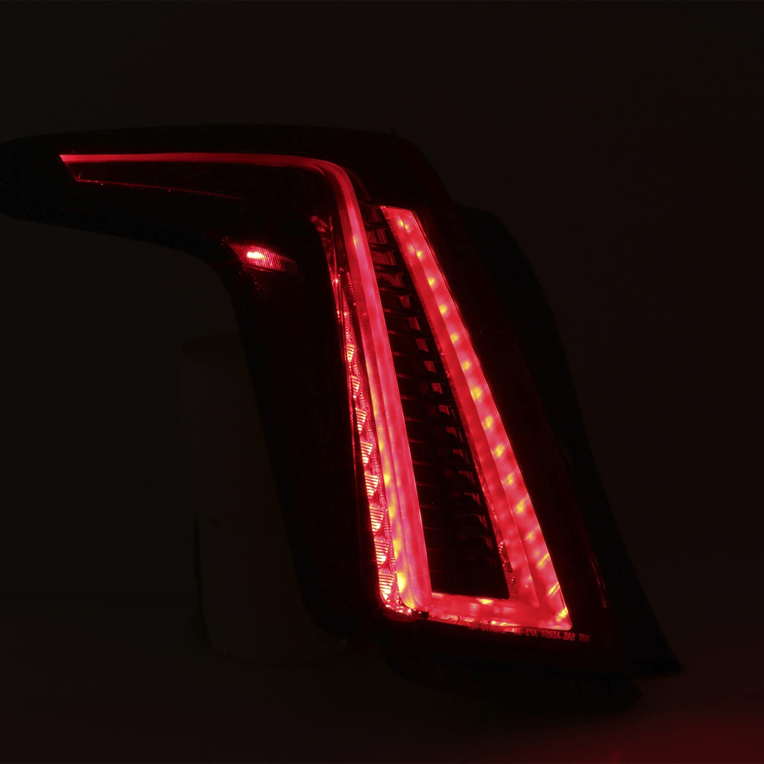 AKKON Full LED Tail Lights for 2020-2022 Cadillac XT5 - OE Style Dark Red Housing - Left Driver Side Assembly - Upgrade Your Car's Rear Lighting for Enhanced Safety & Style