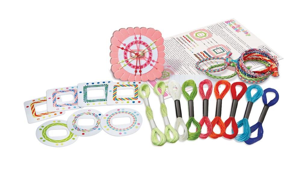 4M Creative DIY Glow in the Dark Friendship Bracelets Kit for Kids - Fun Arts & Crafts Activity for Sleepovers, Birthday Parties & Gifts