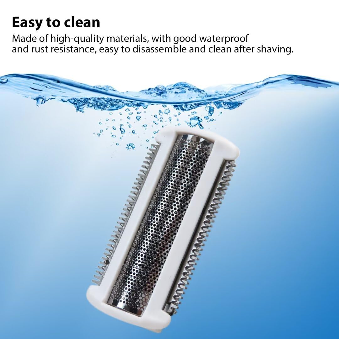 2025 Upgrade Bodygroom Replacement Trimmer/Shaver Foil - Compatible with Philips Norelco Bodygroom Series 5000 (BG5025) & 3000 (BG203x) - White - Precision Grooming for Chest, Back, Arms & Legs - Perfect for Men's Personal Care & Travel