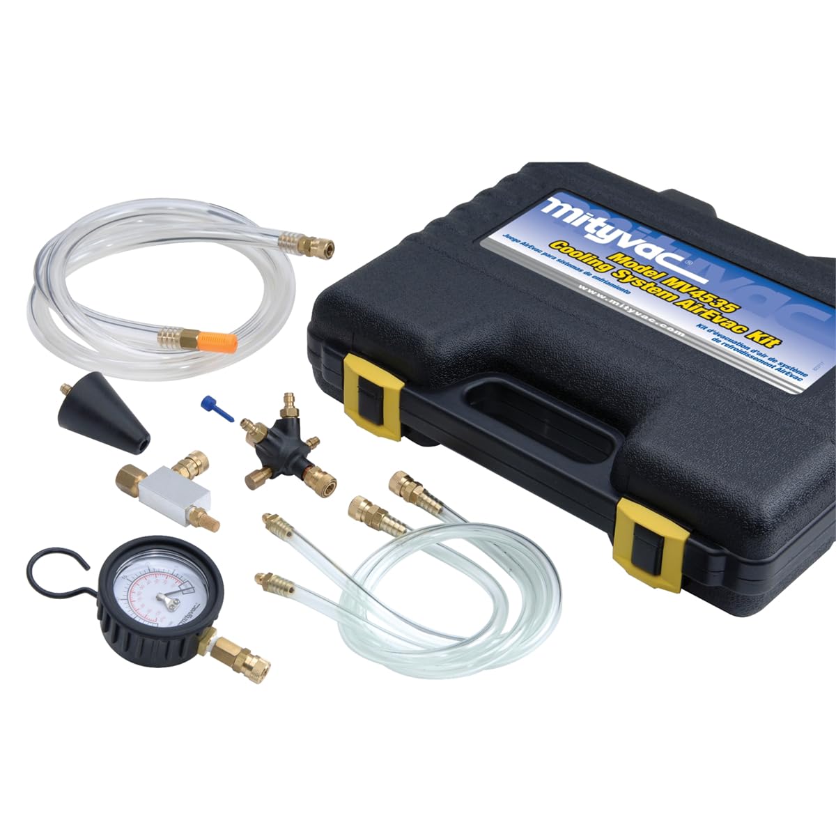Mityvac Cooling System Air Evacuation and Refill Kit - Professional Automotive Cooling System Bleeder Tool for DIY Car Maintenance & Repair | Perfect for Flushing Radiators, Changing Coolant, and Removing Air Pockets