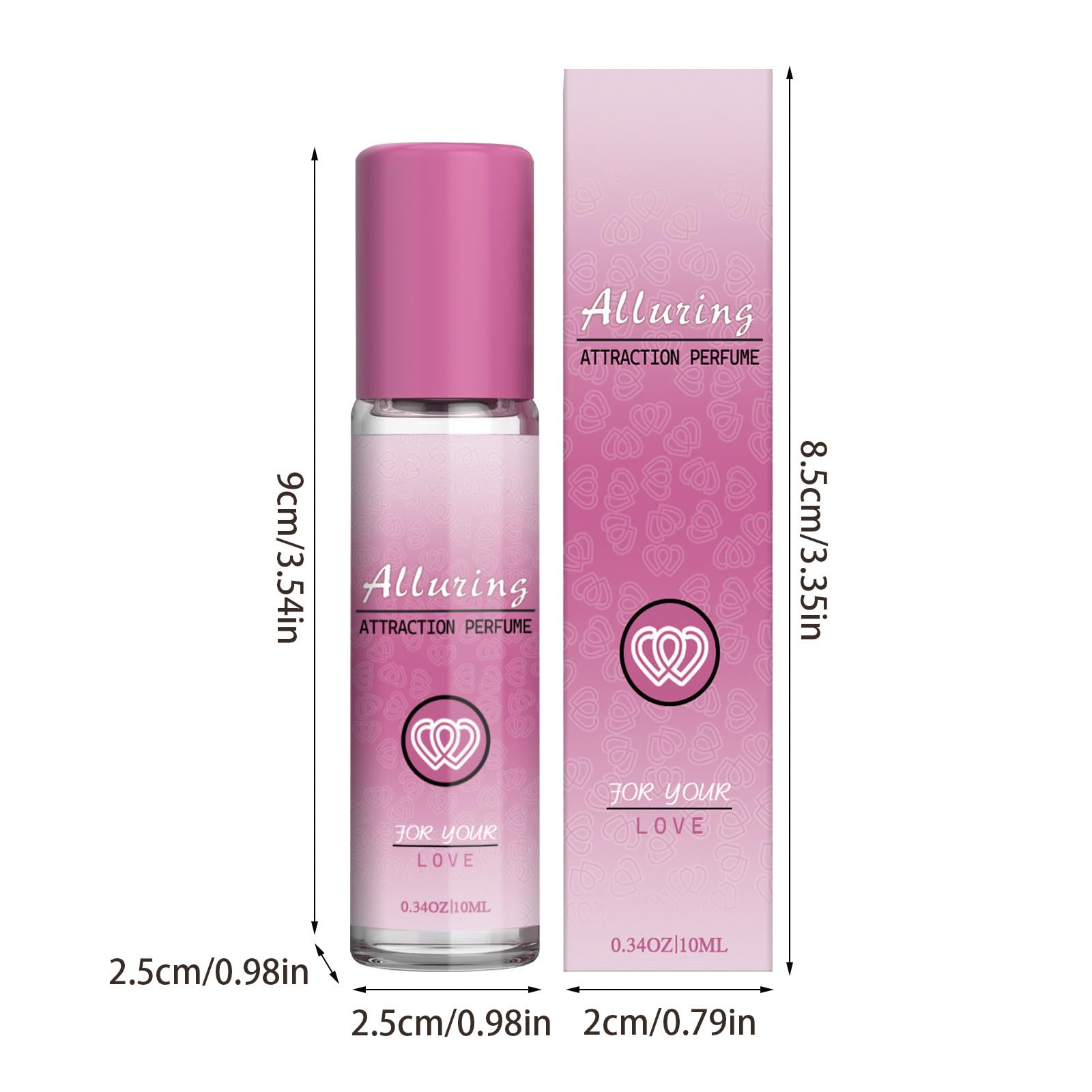 Alluring Pheromone Perfume for Women - Long-Lasting Attraction Scent Made in USA - Enhanced with Pheromones to Attract Men - Elegant Fragrance (10ml) - Perfect for Date Nights, Special Occasions & Confidence Boosting