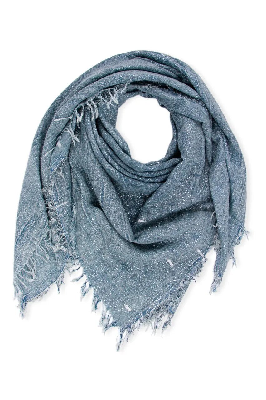 Stylish Metallic Fringe Scarf for Women - Fashionable Winter Accessory for Outdoors, Parties & Holiday Events