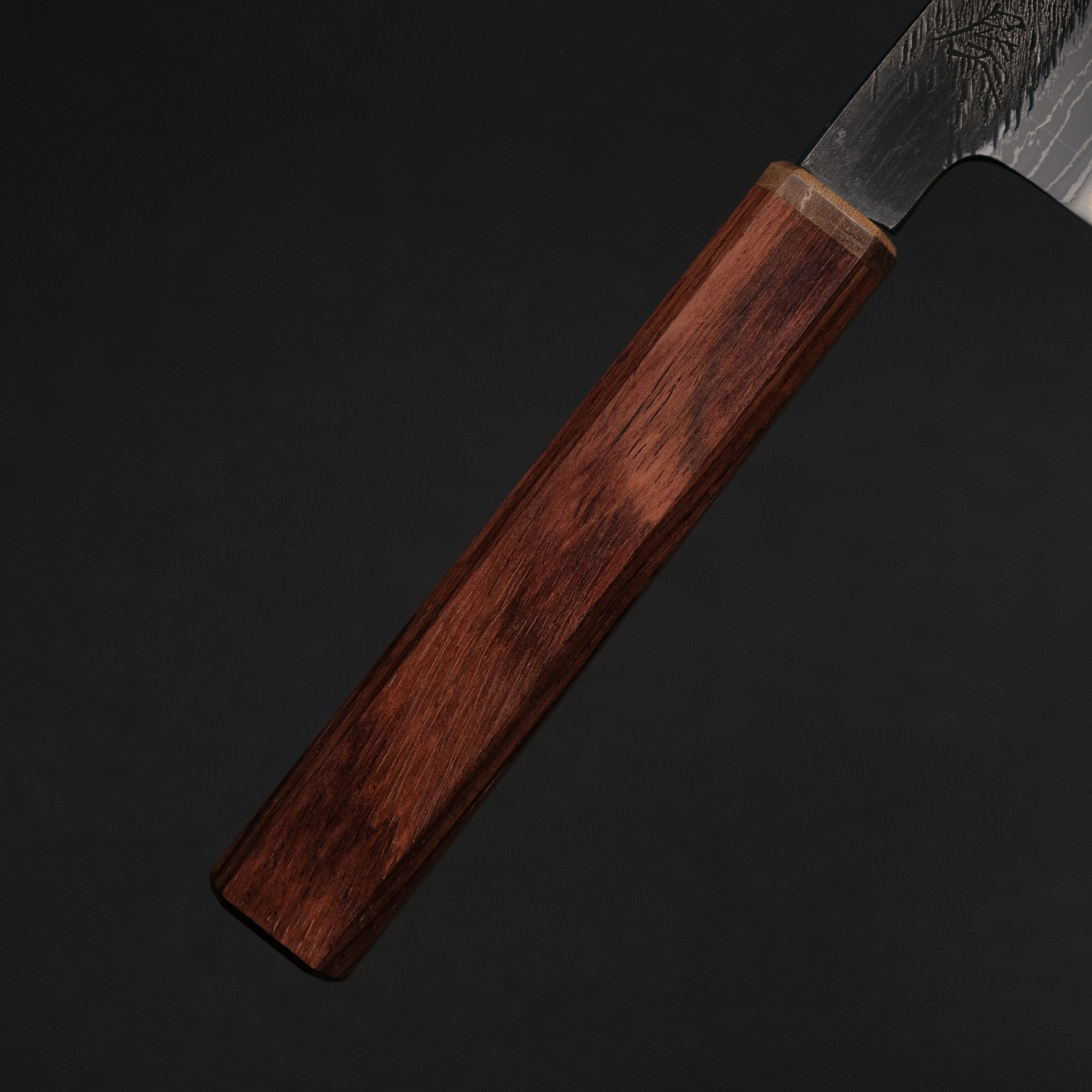 Premium Ajikataya White #2 Matsuba Damascus Petty Knife 80mm - Rosewood & Stabilized Wood Handle (#32) - Perfect for Slicing Fruits, Vegetables & Precision Kitchen Tasks