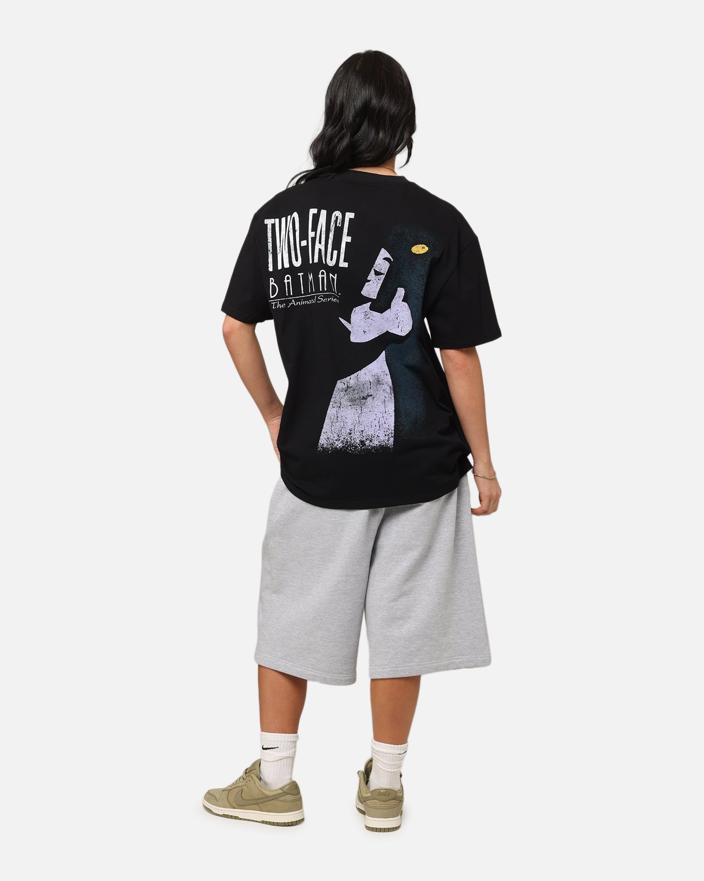 American Thrift X DC Comics Batman Two-Face Graphic T-Shirt - Black Cotton Tee for Men - Perfect for Cosplay, Comic Con & Superhero Fans