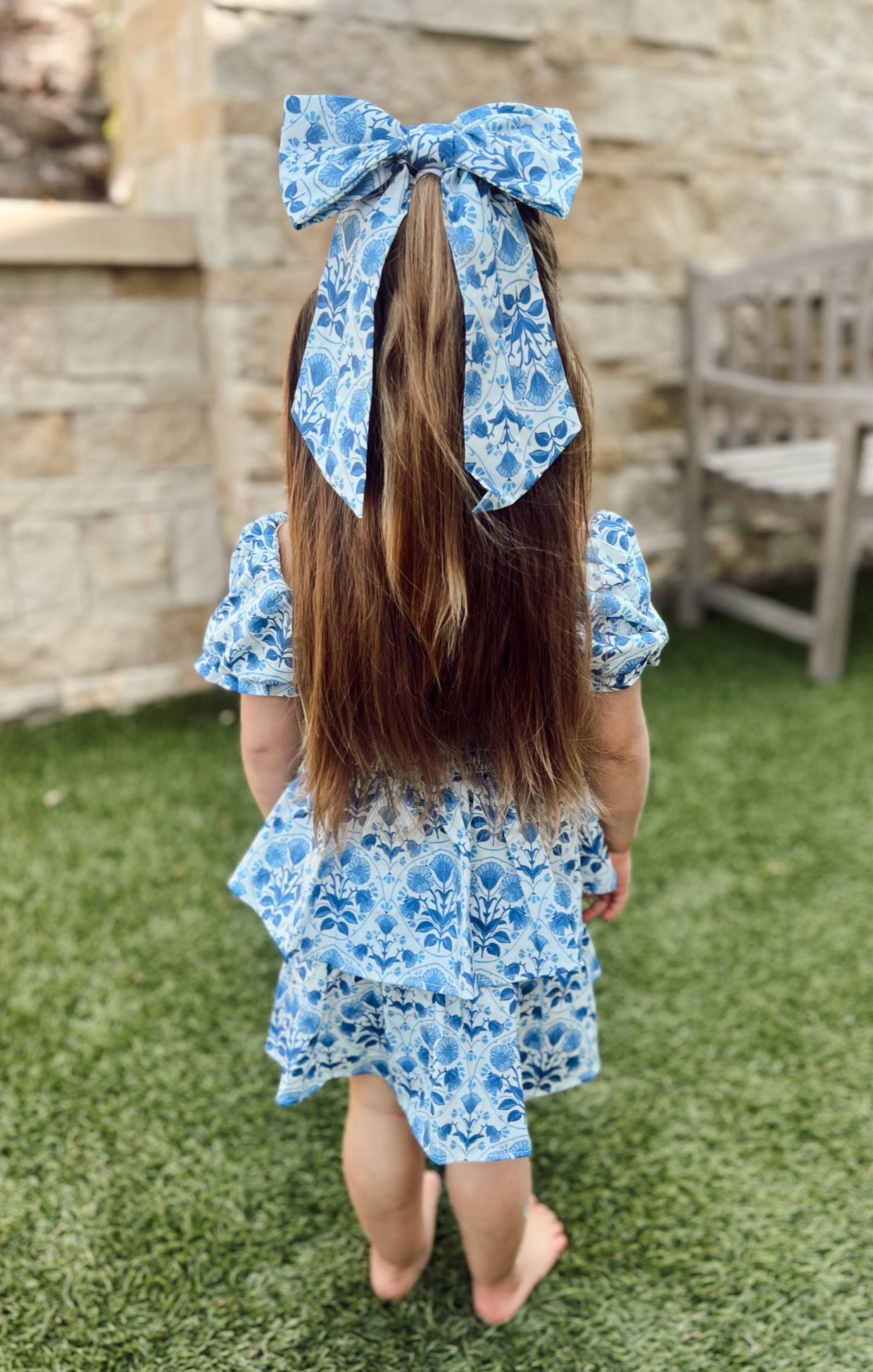 Little Miss Mini Dress ~ Teagan Floral | Floral Print Summer Dress for Girls | Perfect for Birthday Parties, School Events & Family Photos