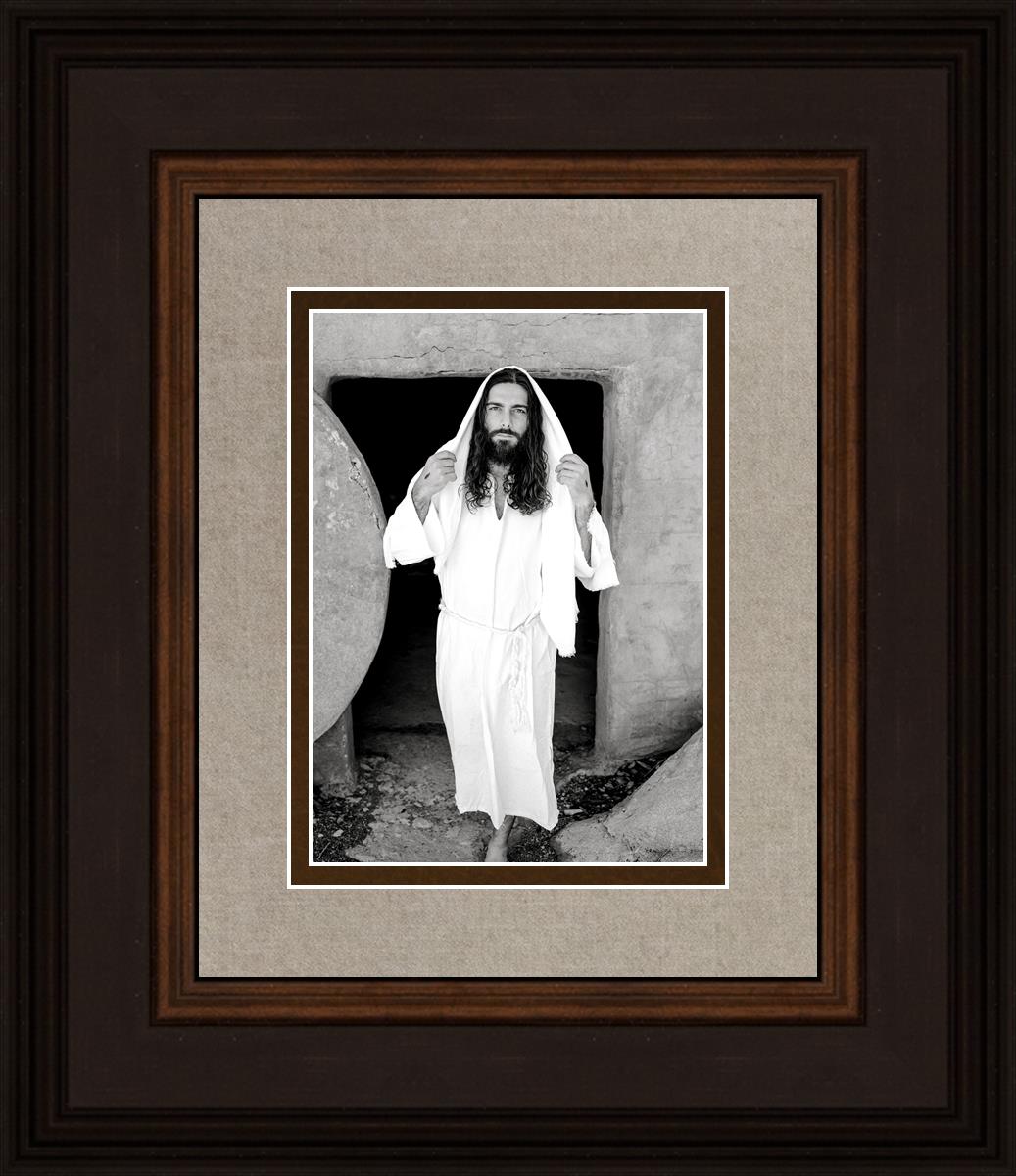 He Is Risen By Megan Owens - Inspirational Christian Wall Art for Easter Decor - Perfect for Home, Church & Office Decorations