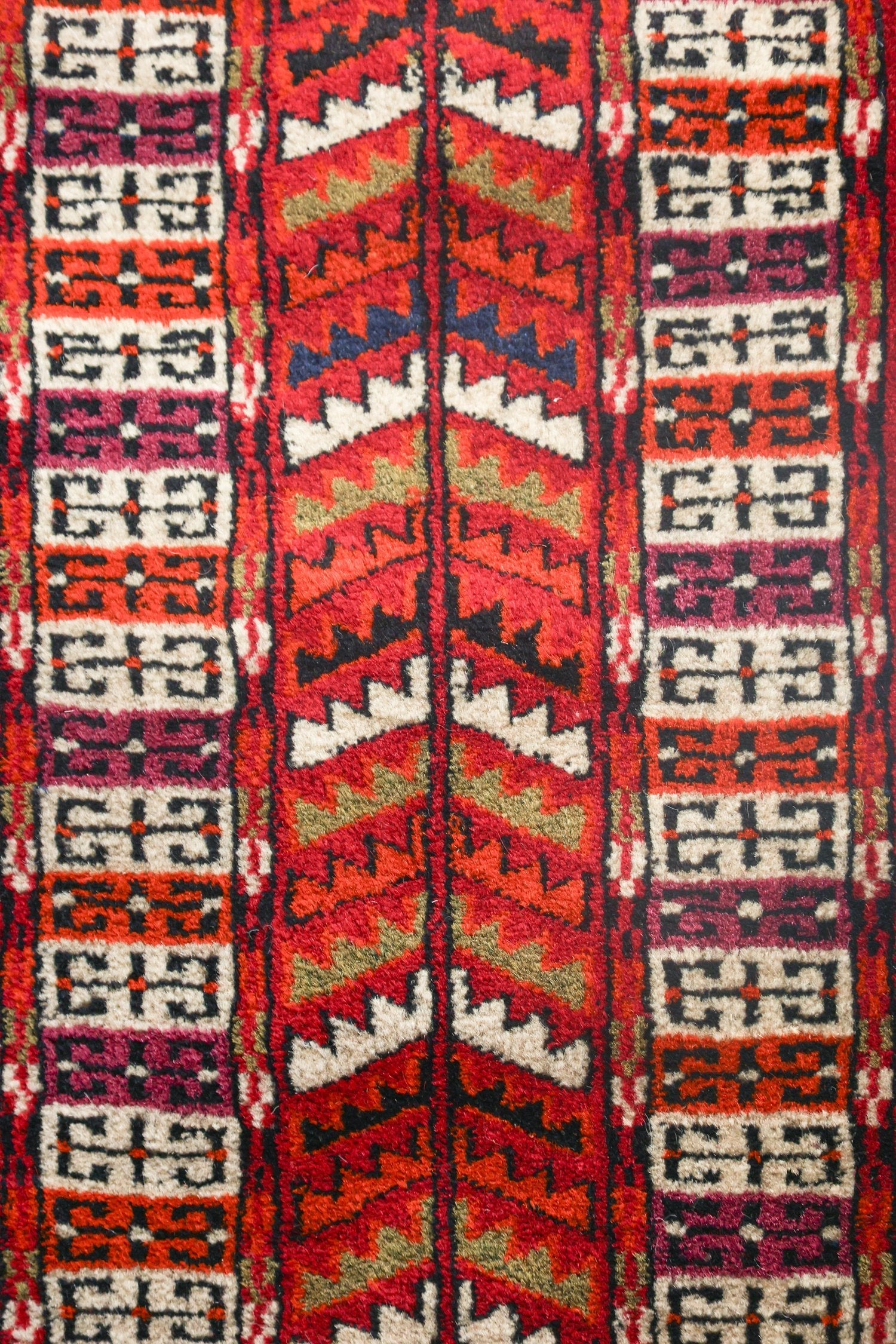 Antique Yomud Handwoven Tribal Rug JF8704 - Authentic Turkmen Wool Carpet for Boho Home Decor, Living Room & Bedroom