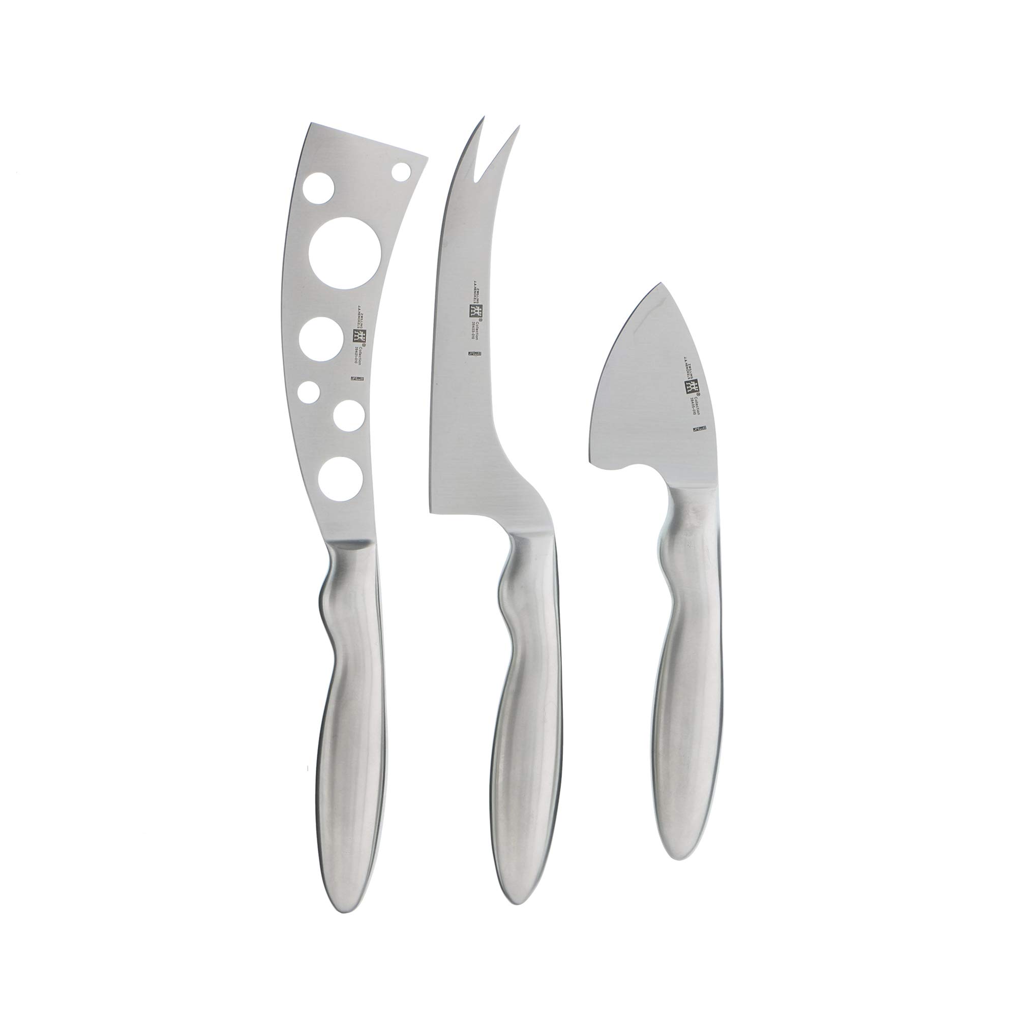 ZWILLING 3-Piece Cheese Knife Set - Stainless Steel Charcuterie Board Knives for Cheese & Charcuterie - Perfect Gift Set for Entertaining, Dinner Parties & Cheese Lovers