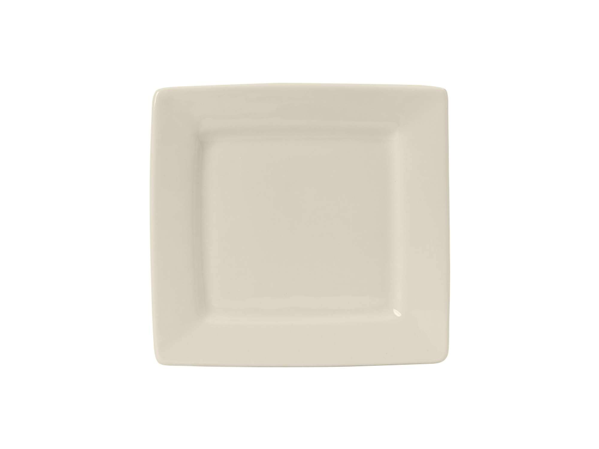 Tuxton 12-Piece Ivory Square Plate Set - 6.5