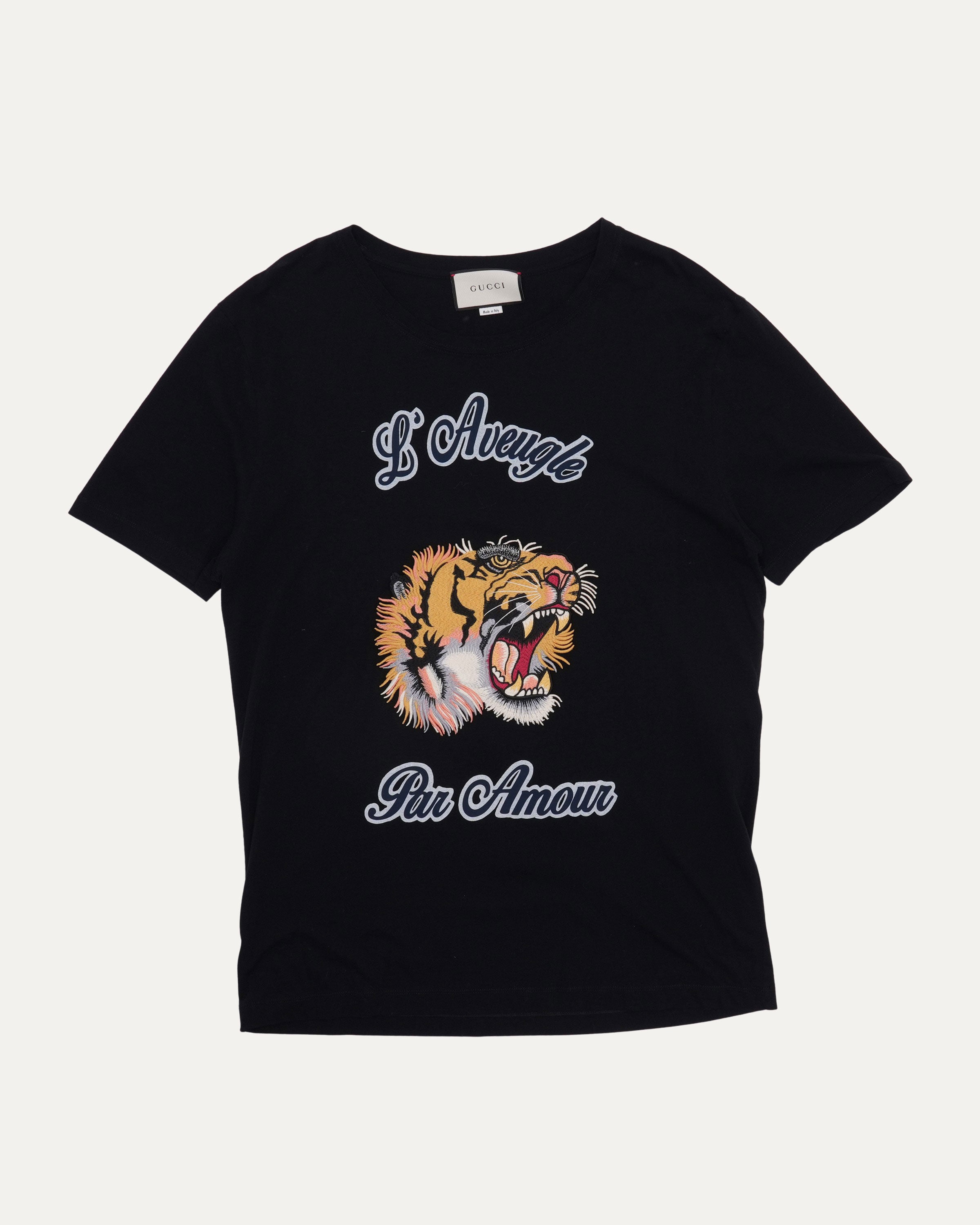 Blind for Love Applique T-Shirt - Trendy Graphic Tee for Casual Wear, Street Style & Everyday Outfits