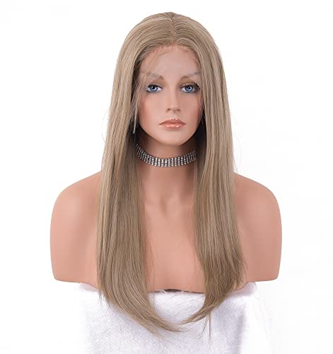 Platinum Blonde Ombre Lace Front Wig - Natural Looking Human Hair Wig for Women | Perfect for Cosplay, Parties & Daily Wear