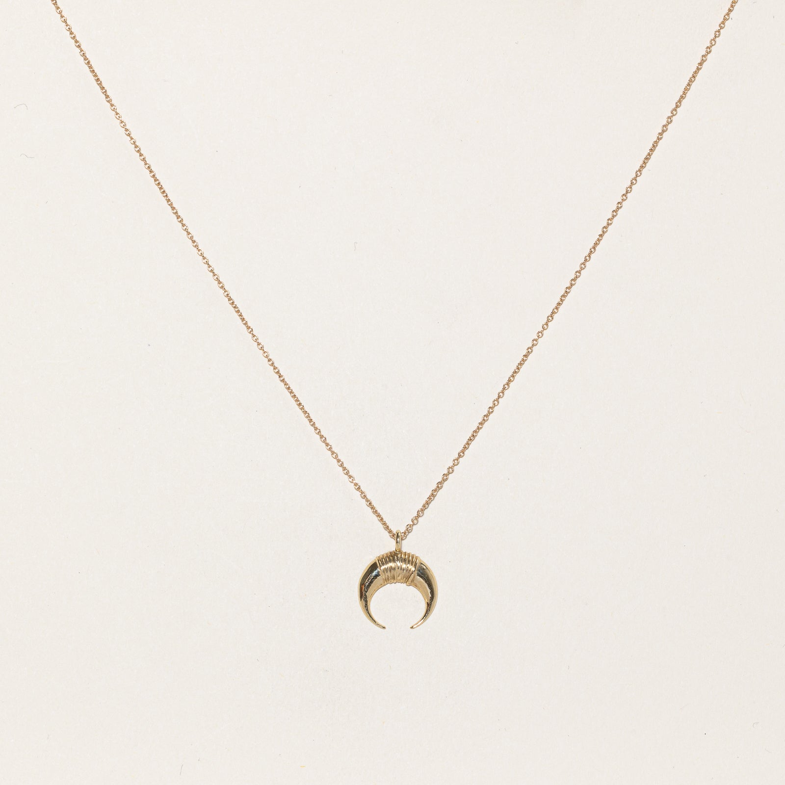 Kinn Studio Horn Pendant Necklace - 22 Inch Bohemian Style Natural Horn Jewelry for Women | Perfect for Casual Wear, Festivals & Layering