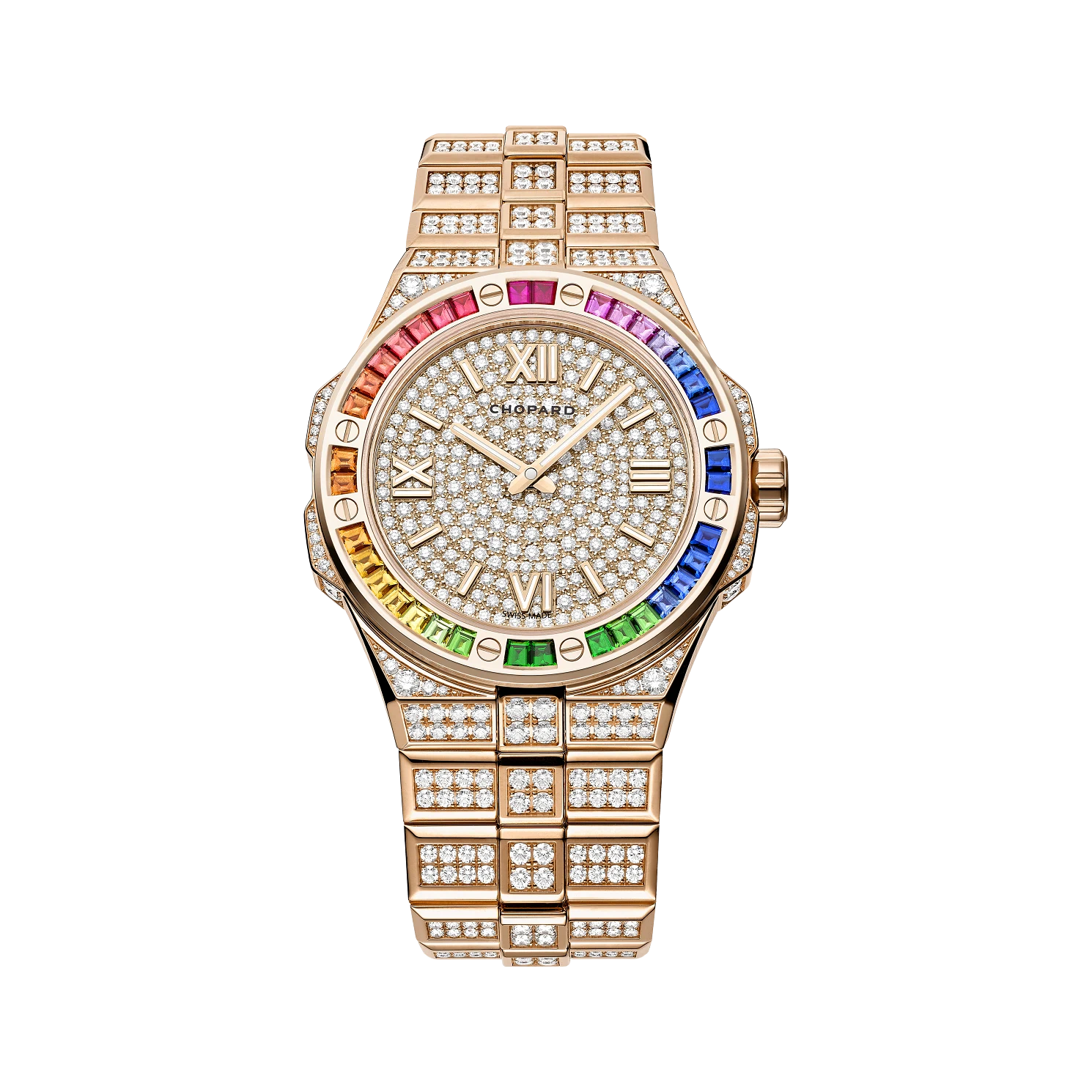 Chopard Alpine Eagle Luxury Unisex Watch - 18K Rose Gold, Sapphire & Diamonds | Perfect for Business Meetings, Gala Events & Luxury Gift Giving