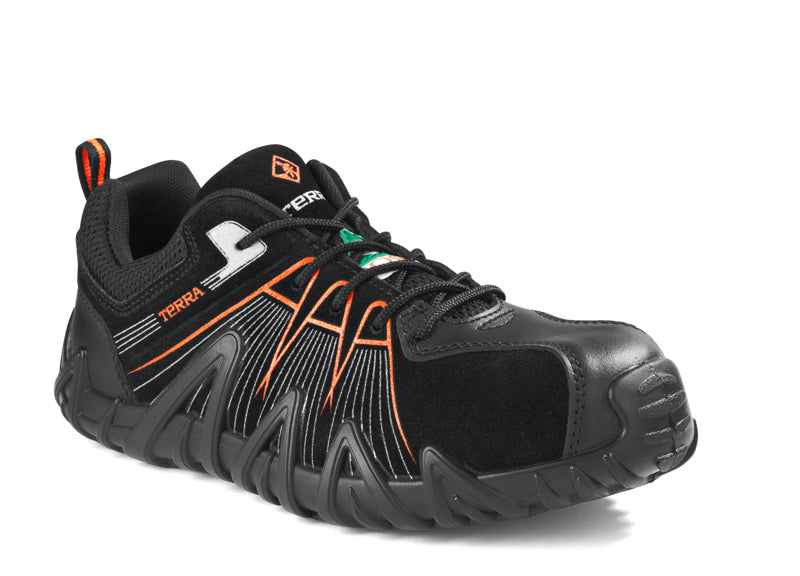 Terra Spider X Unisex Lightweight Composite Toe Work Shoes - Safety Work Boots for Men & Women, Slip Resistant, Comfortable for Construction, Warehouse & Outdoor Work (Orange, TR0A4NPYA14)