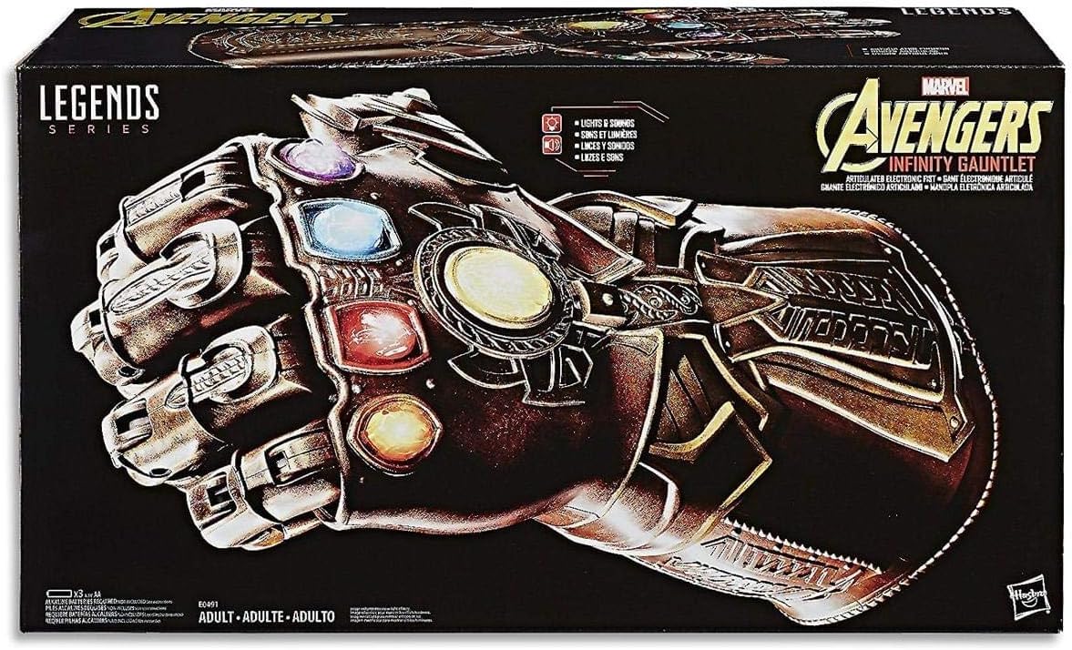 Marvel Legends Series Infinity Gauntlet - Electronic Articulated Fist with LED Lights & Sound Effects | Collectible Avengers Thanos Gauntlet for Cosplay, Halloween Costume & Display