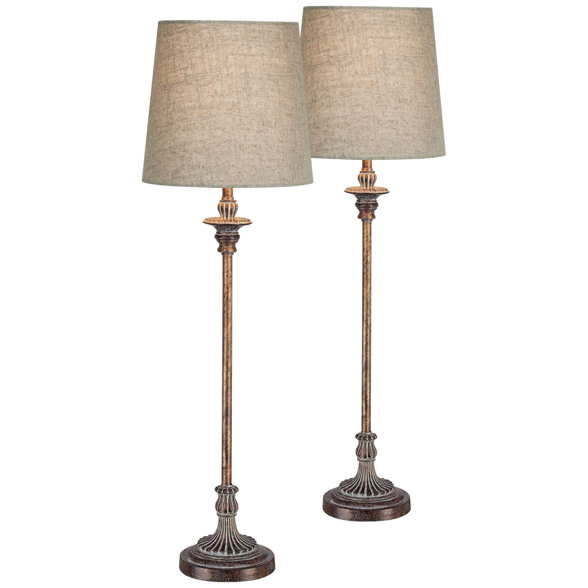 Regency Hill Bentley Traditional French Country Style Buffet Table Lamps - Set of 2, 31.5