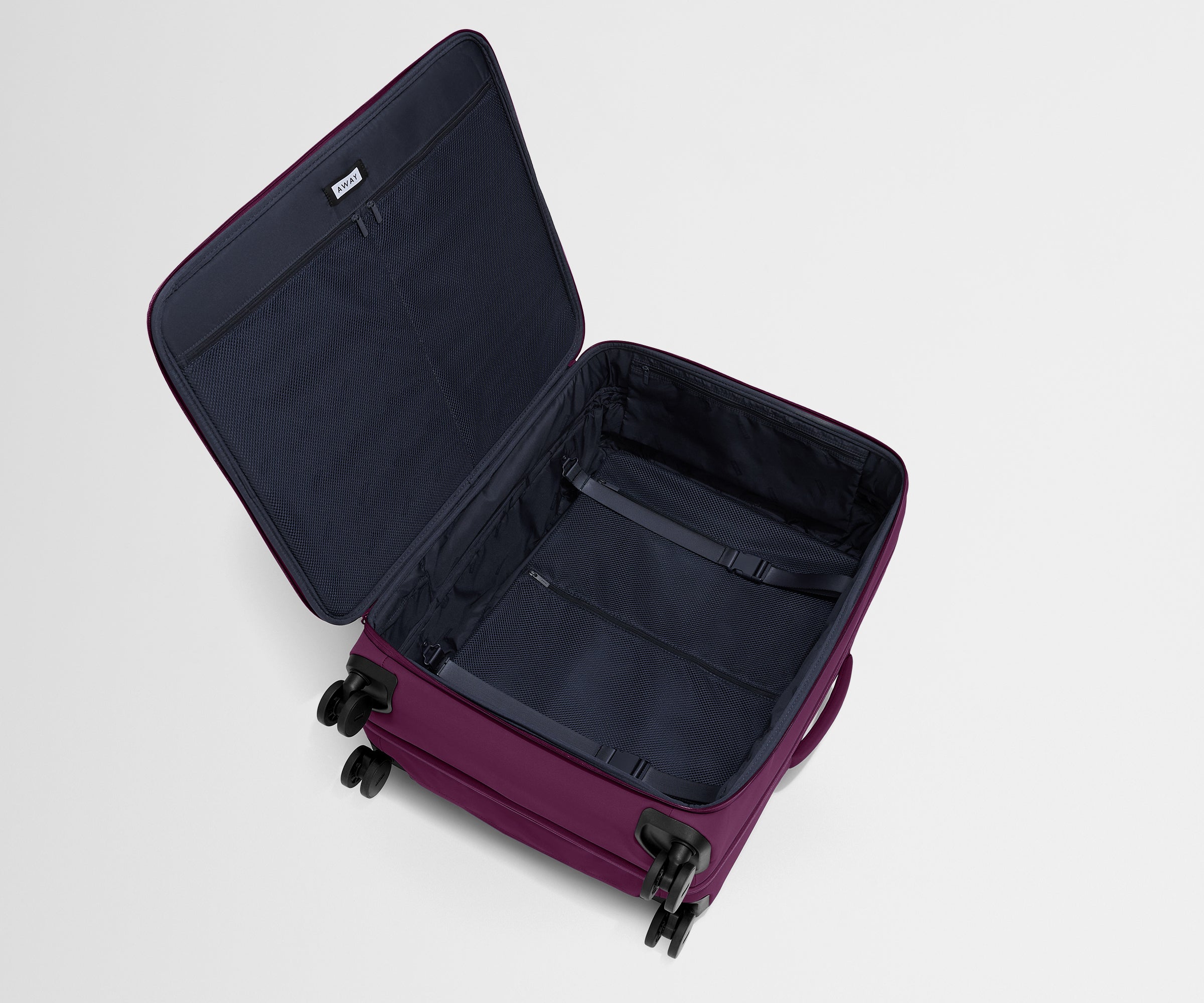 Premium Softside Large Luggage in Plum Purple - Spacious & Durable Suitcase for Travel, Business Trips & Vacations
