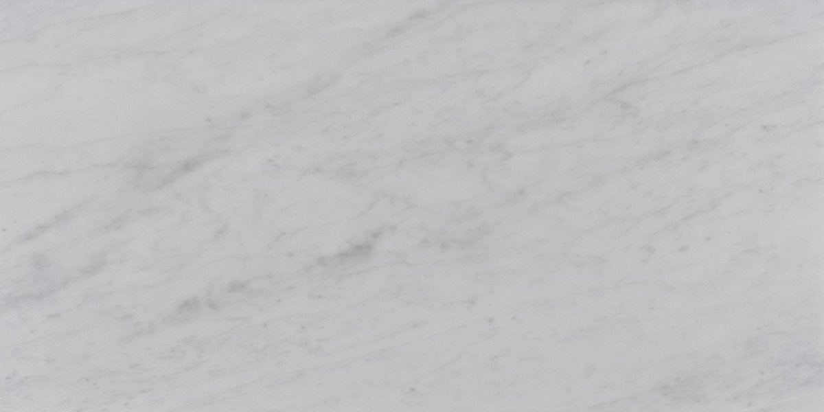 12 x 24 Inch Bianco Carrara White Honed Marble Tile - Premium Natural Stone for Kitchen Backsplash, Bathroom Walls & Flooring