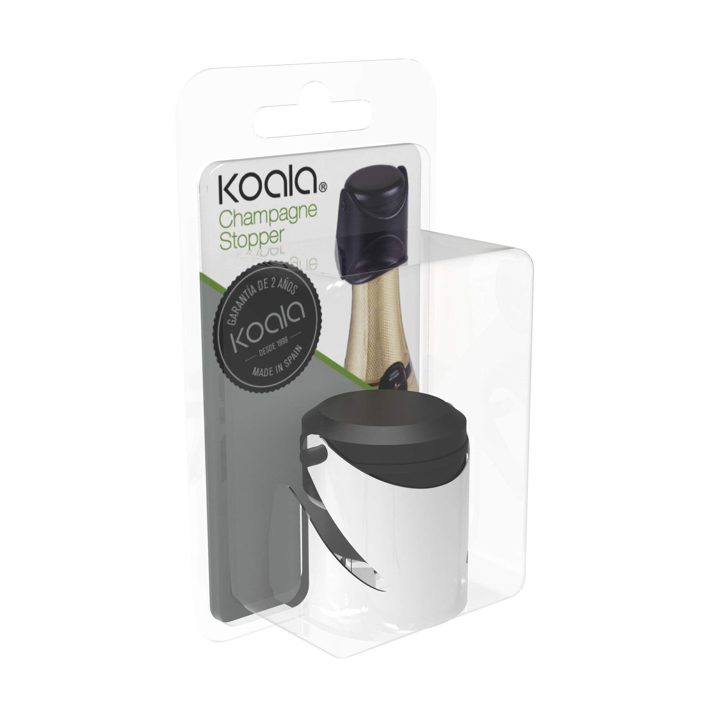 Premium Koala Champagne Stopper - Silver/Chrome Finish - 1 Piece - Perfect for Parties, Weddings & Special Occasions