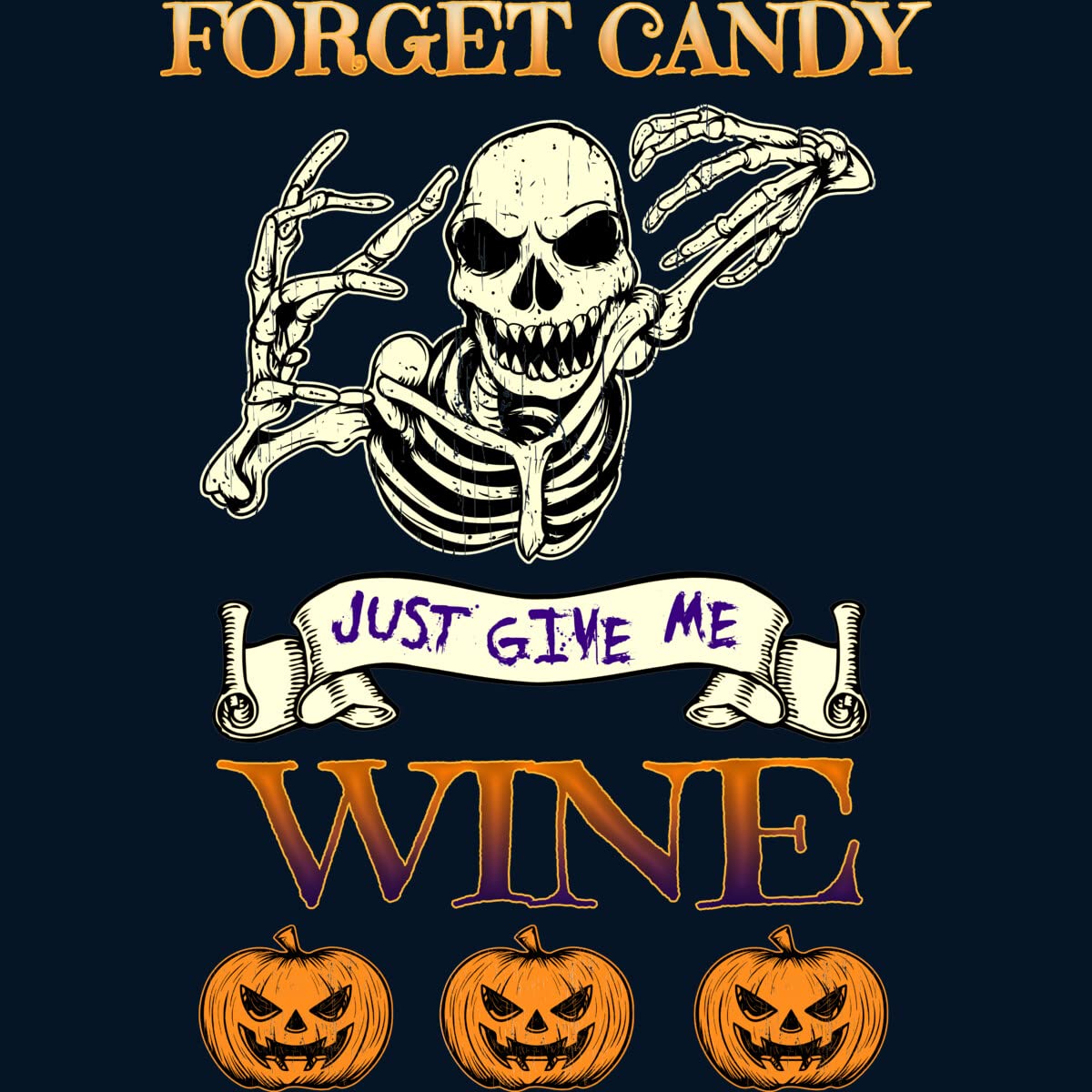 Design By Humans Men's 'Forget Candy Just Give Me Wine' Graphic Tank Top - Funny Wine Lover Tee for Casual Wear & Gifts