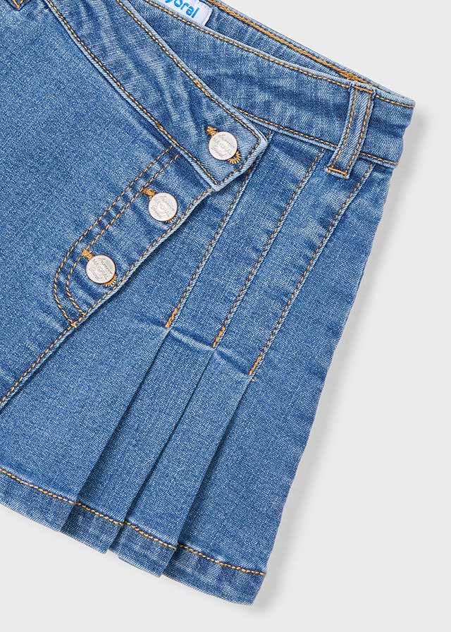 Stylish High Waist Pleated Denim Skirt for Women - Trendy A-Line Mini Skirt with Pockets - Perfect for Casual Outfits, Date Nights & Summer Fashion