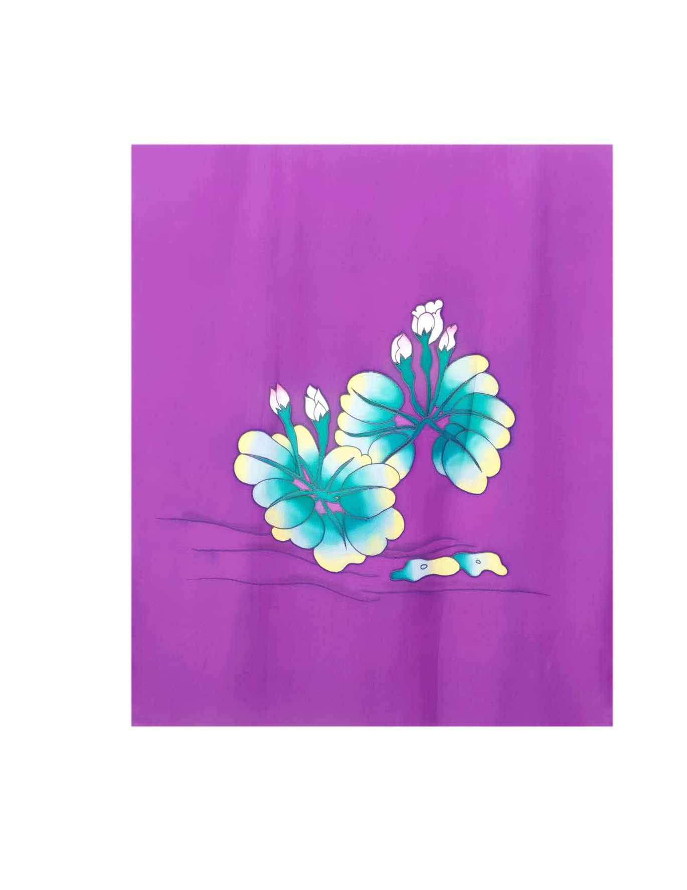 Luxury 100% Silk Pajamas for Women | Floral Print Silk Kimono Robe & Bathrobe with Doll Sleeves | Elegant Loungewear for Spa, Bridal Shower & Home Relaxation