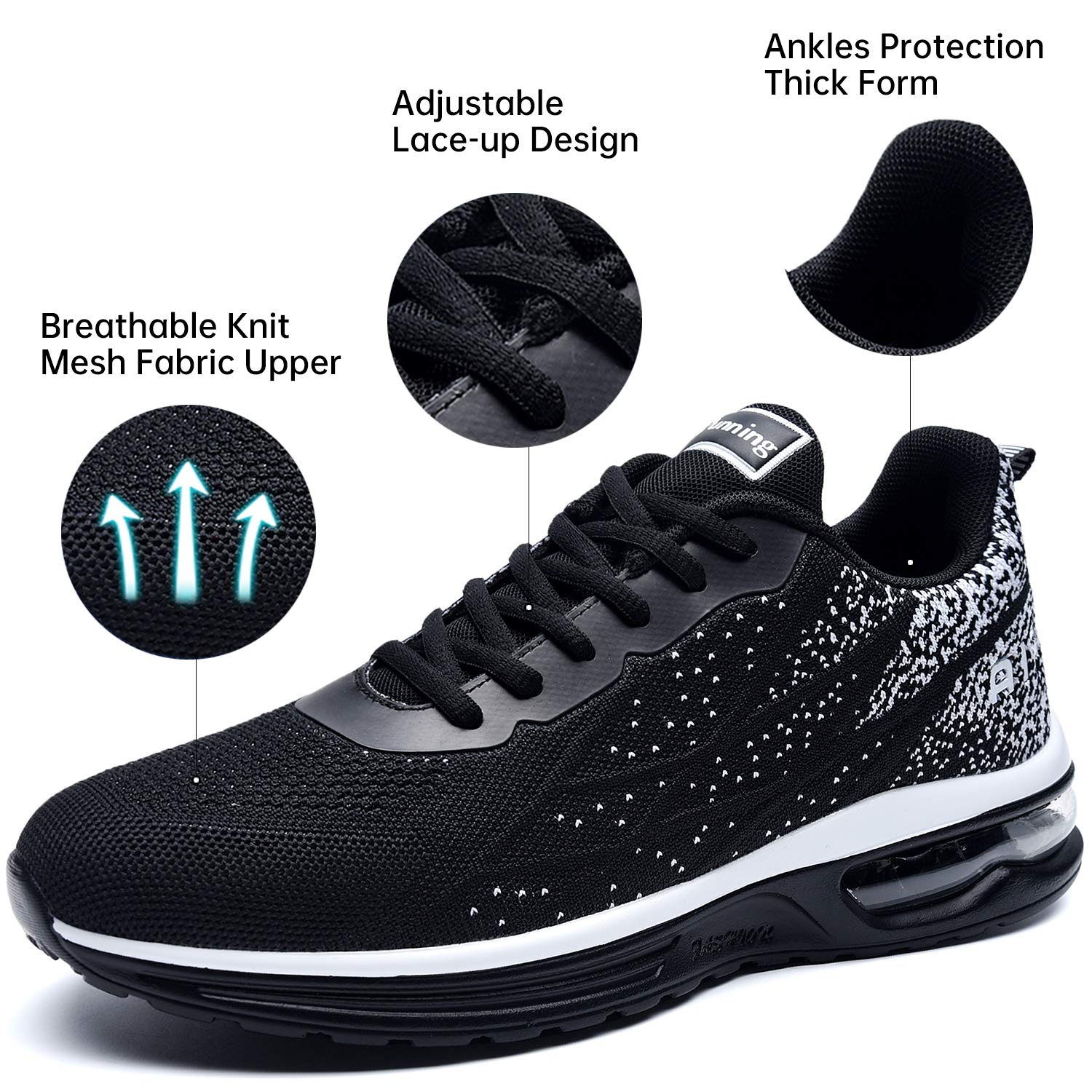 MEHOTO Men's Air Running Sneakers - Lightweight Athletic Shoes for Jogging, Gym, Walking & Fitness | Breathable Comfort for Sports & Daily Wear