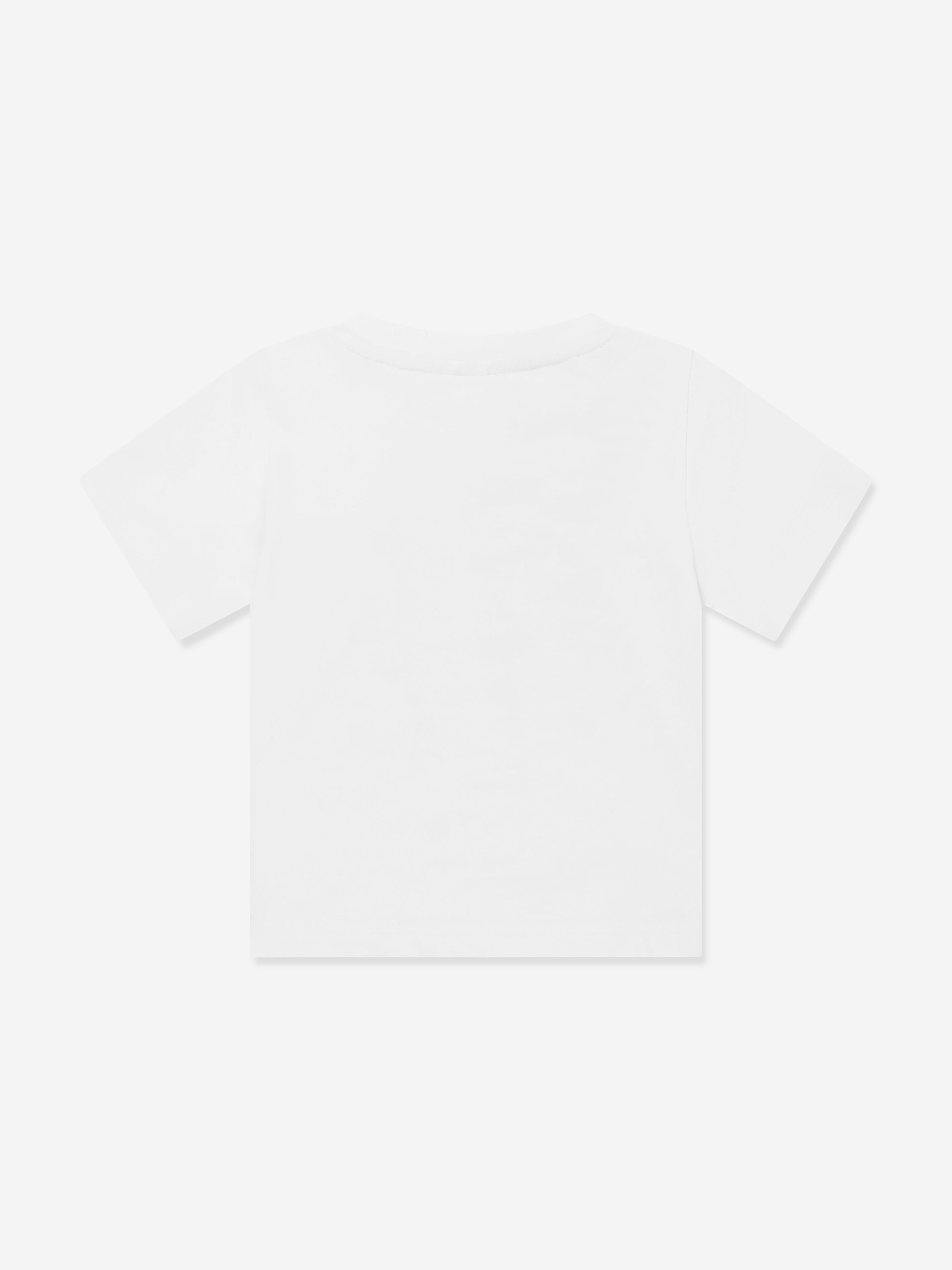 Adorable Cat Logo Baby Girls T-Shirt in Ivory - Soft & Comfortable Cotton Tee for Toddlers, Playdates & Casual Outfits