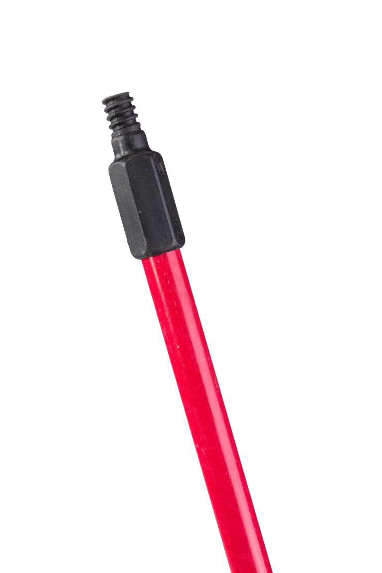 Fiberglass Threaded Handle - Red, 60 Inch - Durable & Lightweight for DIY Projects, Home Repairs & Industrial Use