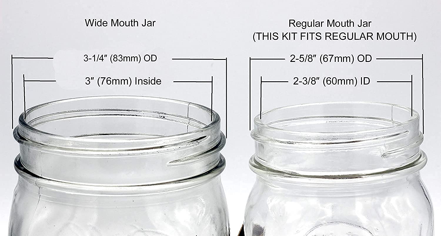 DIY Mason Jar Lamp Making Kit - Pre-Wired Canning Jar Light Conversion with Silver Lid & Socket | Creative Home Decor, Gift Idea for Craft Lovers, Perfect for Bedroom, Living Room or Patio Lighting
