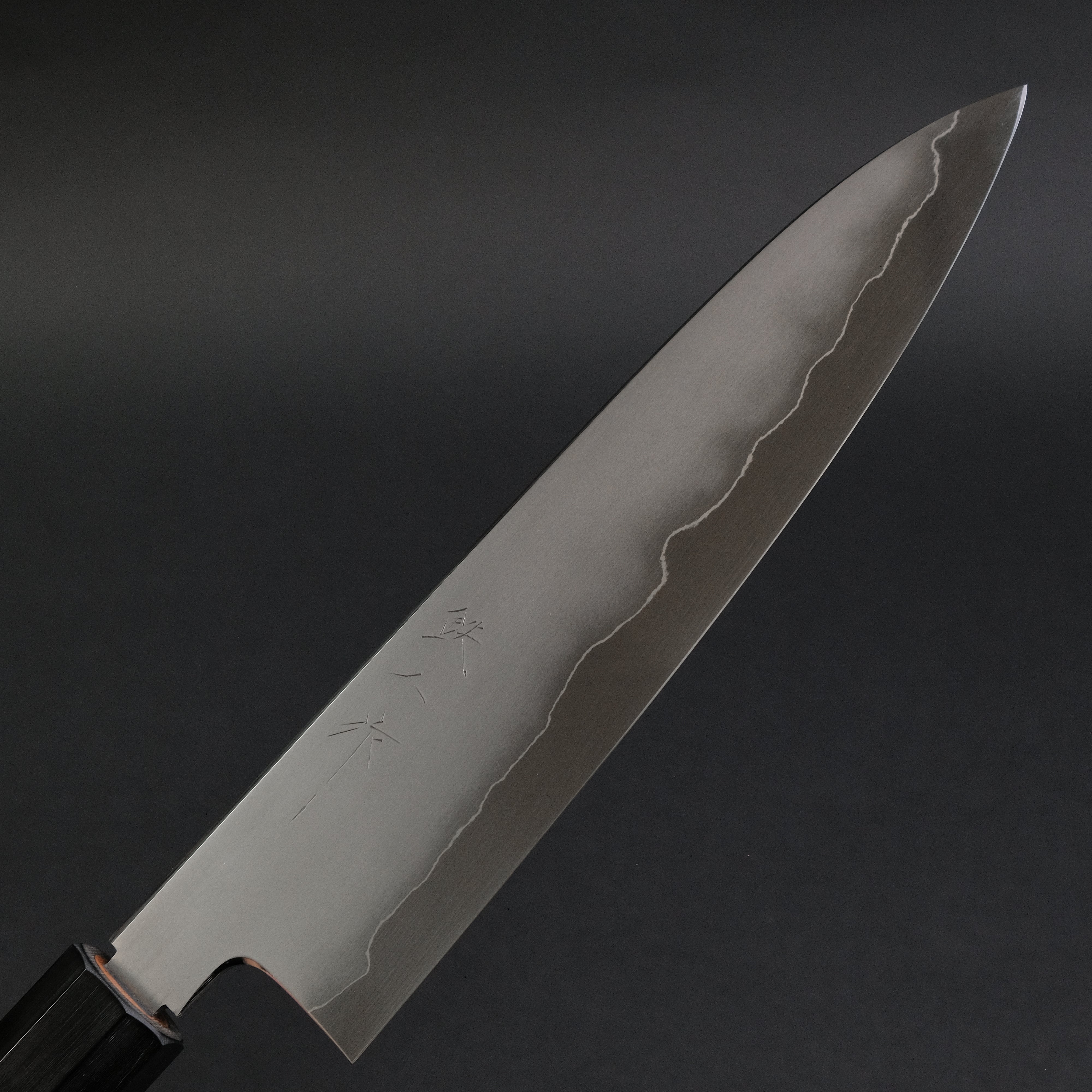 Tetsujin Silver #3 Kasumi Gyuto 210mm Japanese Chef Knife with Yakusugi Cedar Handle - Professional Kitchen Knife for Sushi, Meat Cutting and Precision Cooking