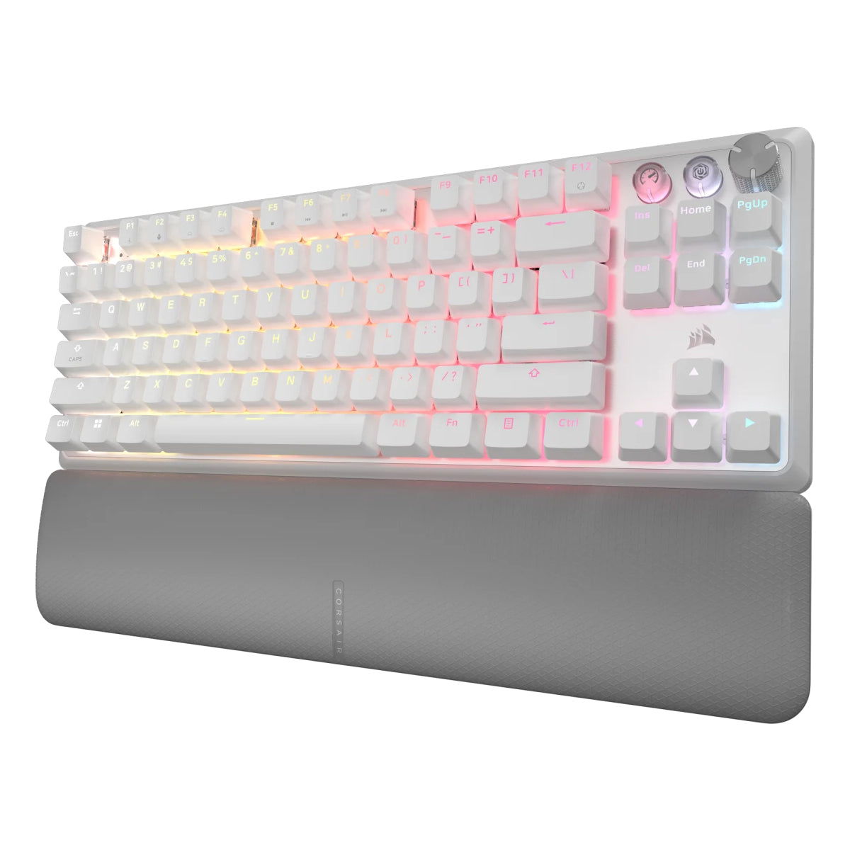 Corsair K70 Pro TKL Hall Effect Gaming Keyboard - Magnetic Switch, White - Perfect for Competitive Gaming & Typing